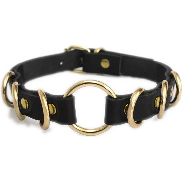 O Ring Deri Choker