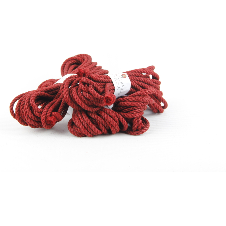 Shibari İpi Kırmızı (Profesyonel Seri 6mm / 8mt)