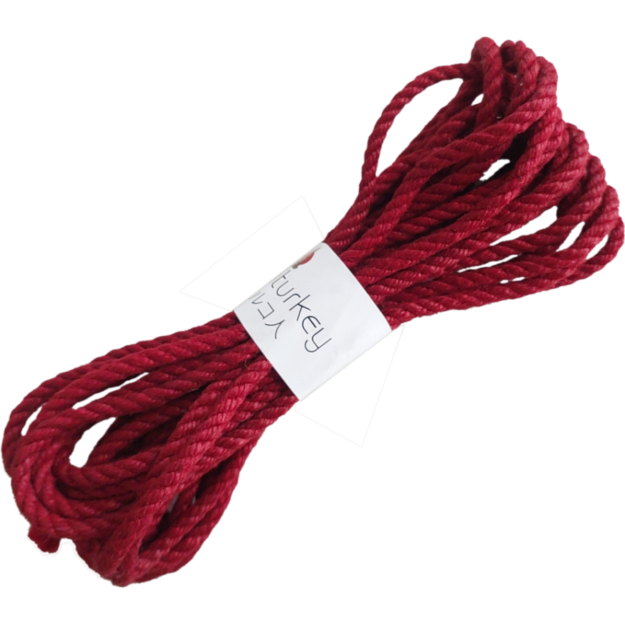 Shibari İpi Kırmızı (Profesyonel Seri 6mm / 8mt)