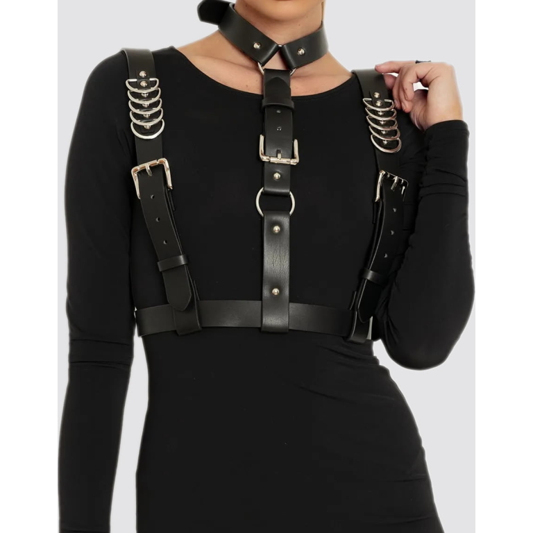 Gerçek Deri Harness “Amour”