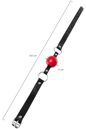 Hakiki Deri Silikon Ağız Tıkacı - 4cm