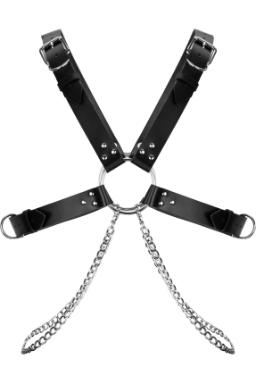 Cross Hakiki Deri Vücut Kemeri / Harness
