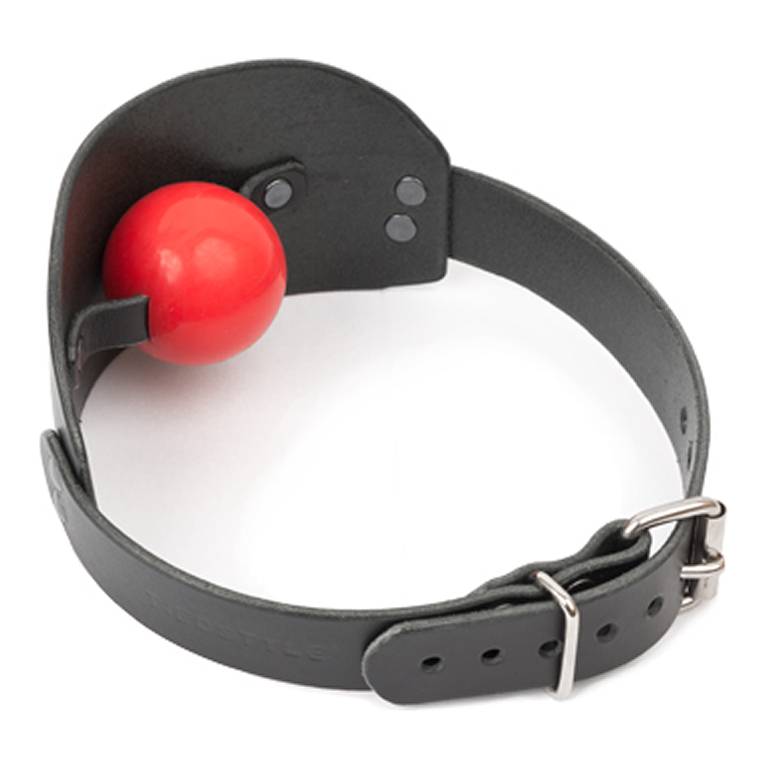 Hakiki Deri BDSM Panel Ağız Tıkacı