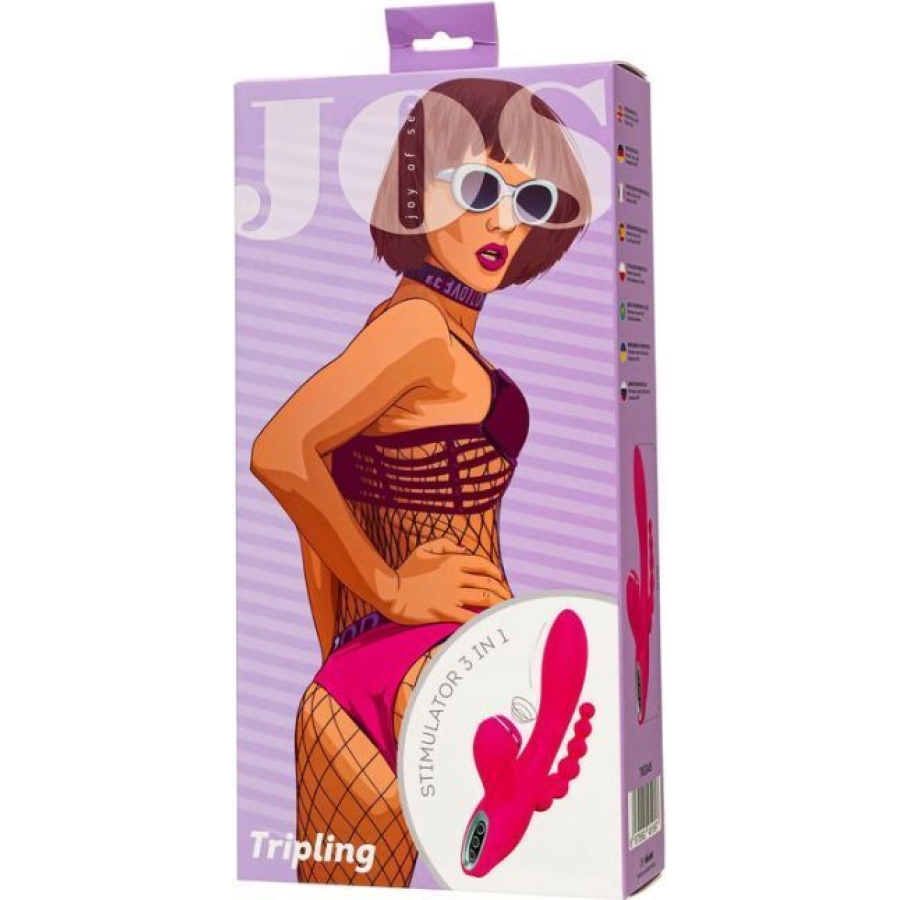 Jos Tripling 3’ü 1 Arada 21 cm Vibratör