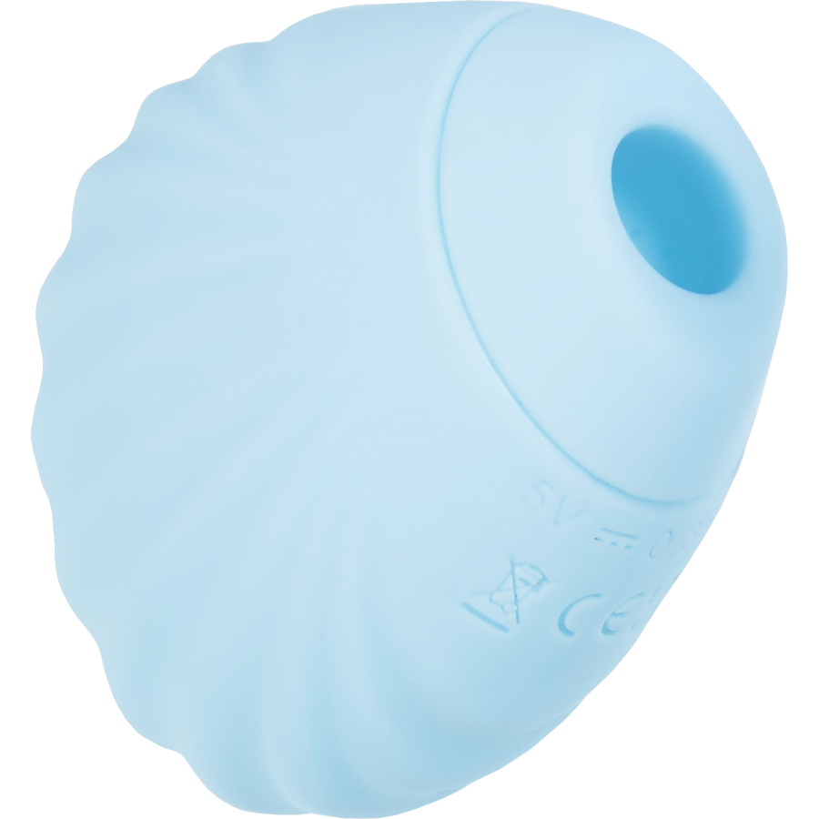 Qli by Flovetta Scall’dan vakum dalgası klitoral uyarıcı , silikon, mavi, 6 cm