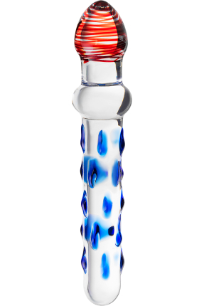 Sexus Glass Double-Sided Glass Dildo, Transparent, 20 cm