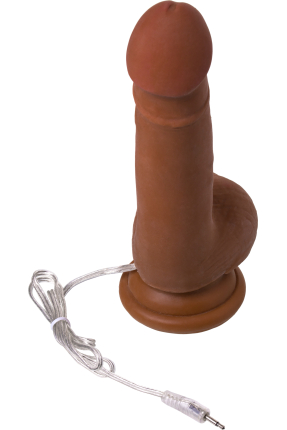 RealStick Elite Mulatto Gerçekçi Vibratör, kahverengi, 13 cm