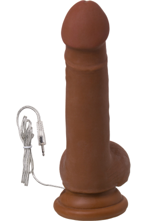 RealStick Elite Mulatto Gerçekçi Vibratör, kahverengi, 13 cm