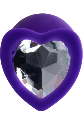 Diamond Heart Anal Plug, 8 cm