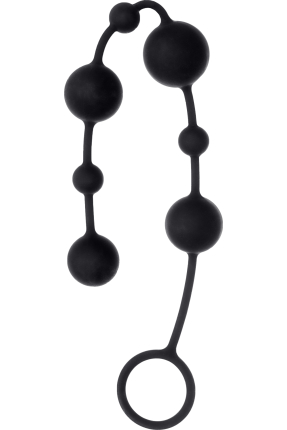 Coron Anal Boncuk, silikon, siyah, 35,9cm