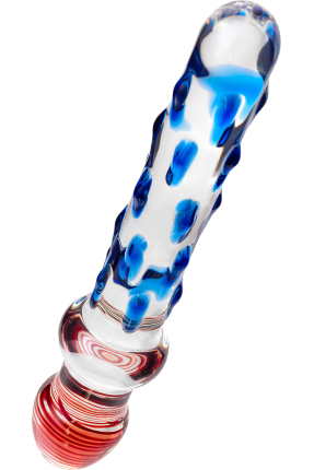 Sexus Glass Double-Sided Glass Dildo, Transparent, 20 cm