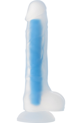 Bruce Glow Gece Parlayan Dildo, 22 cm