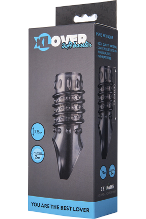 XLover by ToyFa Penis Klıfı, TPE,Siyah Şeffaf, 10,5 cm