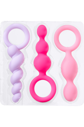 Satisfyer Booty Call (set of 3) Anal Plug Seti, silikon, çeşitli, 13,5 cm