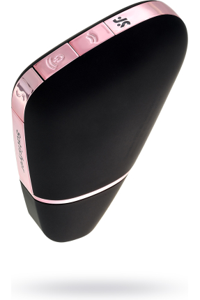 Satisfyer Love Triangle Vakum Dalgası Klitoral Stimülatör, Silikon, Siyah, 8,8 cm