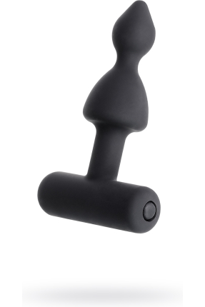 Erotist Anal Plug, siyah, silikon, 8,5 cm