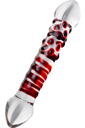 Sexus Glass Double-Sided Glass Dildo, Transparent, 21 cm