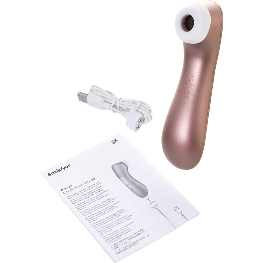 Satisfyer PRO 2 Vakum Dalgası Klitoris Vibratör, silikon, pembe, 15 cm