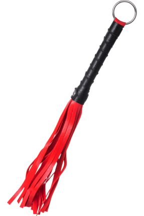 BDSM Kırbaç  PU deri, kırmızı, 28 cm