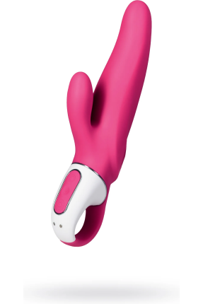 Satisfyer Mr.Rabbit Vibratör, silikon, kırmızı, 22,1 cm