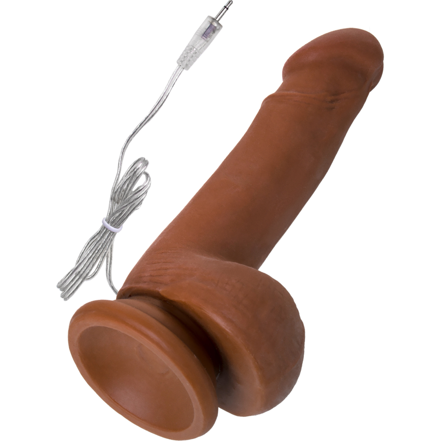 RealStick Elite Mulatto Gerçekçi Vibratör, kahverengi, 13 cm
