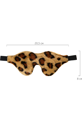Maske PU deri, baskılı, 26 cm