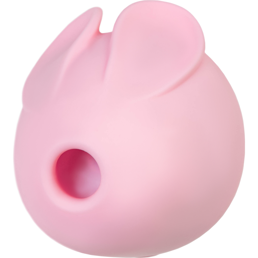 Qli by Flovetta Bun’dan vakum dalgası klitoral uyarıcı, silikon, pembe, 6,5 cm