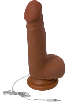 RealStick Elite Mulatto Gerçekçi Vibratör, kahverengi, 13 cm