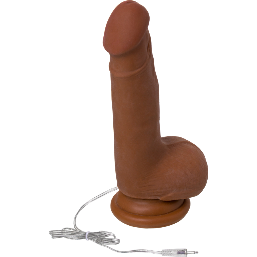 RealStick Elite Mulatto Gerçekçi Vibratör, kahverengi, 13 cm