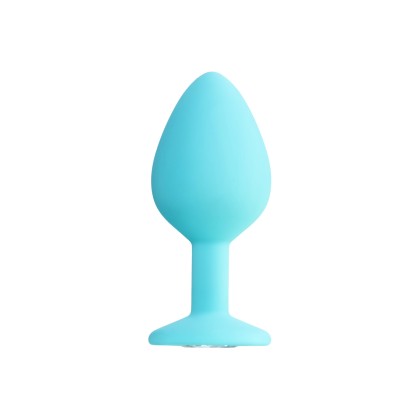 ToDo by Toyfa Brilliant Anal Plug, silikon, mavi, 8 cm, Ø 3 cm, 50 g
