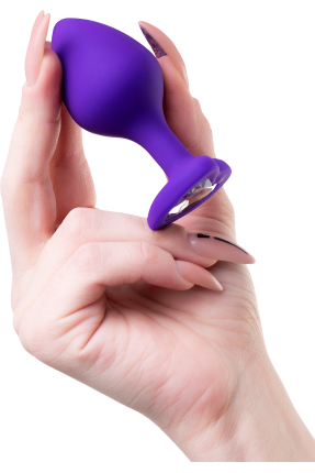 Diamond Heart Anal Plug, 8 cm