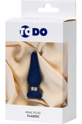 ToDo by Toyfa Slassic anal kılıf, Boyut M, silikon, mavi, 11,5 cm, Ø 3,7 cm