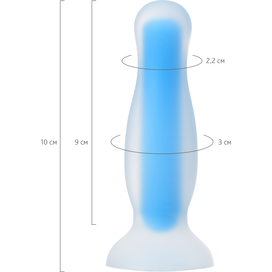 Kyle Glow Anal Plug , 10 cm