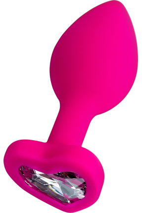 ToDo by Toyfa Diamond Heart Anal Plug, silikon, pembe, 7 cm, Ø 2 cm, 18 g