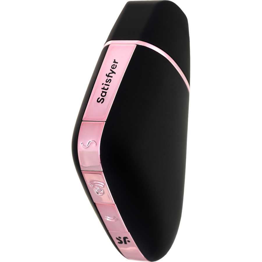 Satisfyer Love Triangle Vakum Dalgası Klitoral Stimülatör, Silikon, Siyah, 8,8 cm