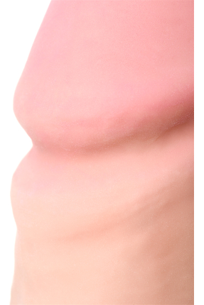 RealStick Elite Marc Vantuzlu yapay penis, TPR, çıplak, 24 cm