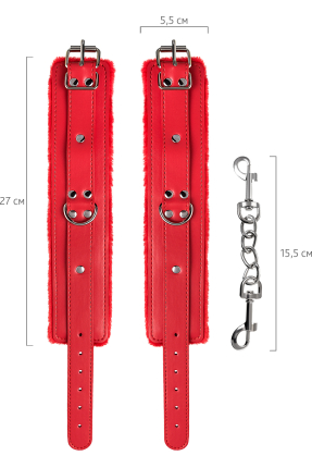 BDSM Ayak Kelepçe PU deri, 27 cm