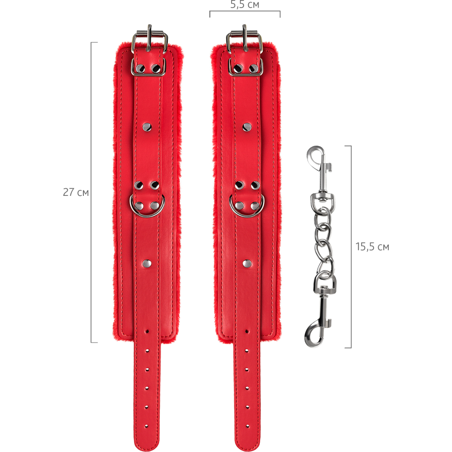 BDSM Ayak Kelepçe PU deri, 27 cm