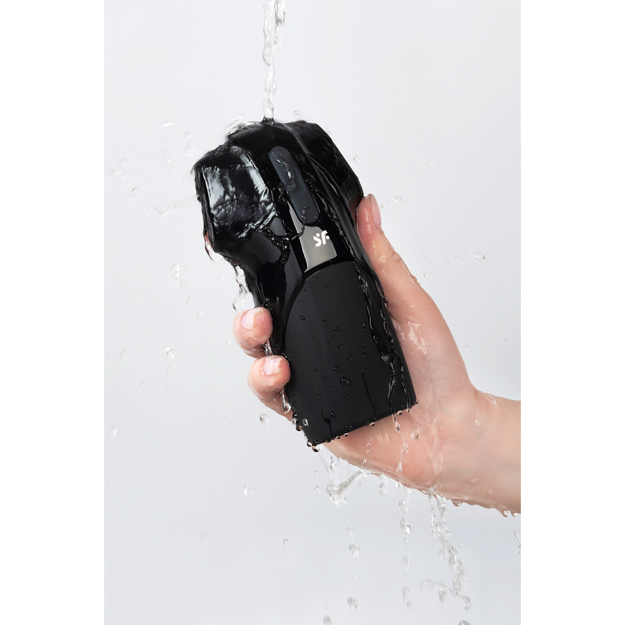 Satisfyer Men Vibration Masturbator, Silikon, Siyah, 14,5 cm