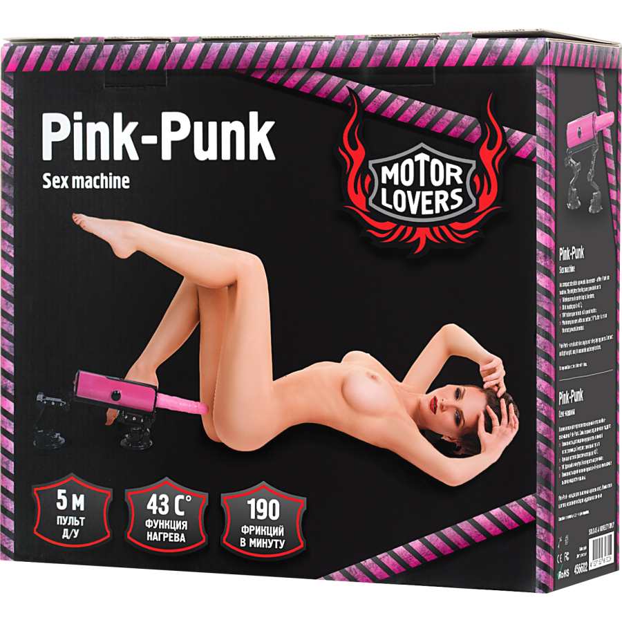 MotorLovers Pink-Punk Seks Makinesi, ABS, Pembe, 36 cm