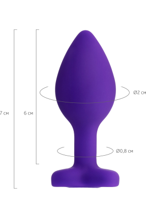 Diamond Heart Anal Plug 7 cm