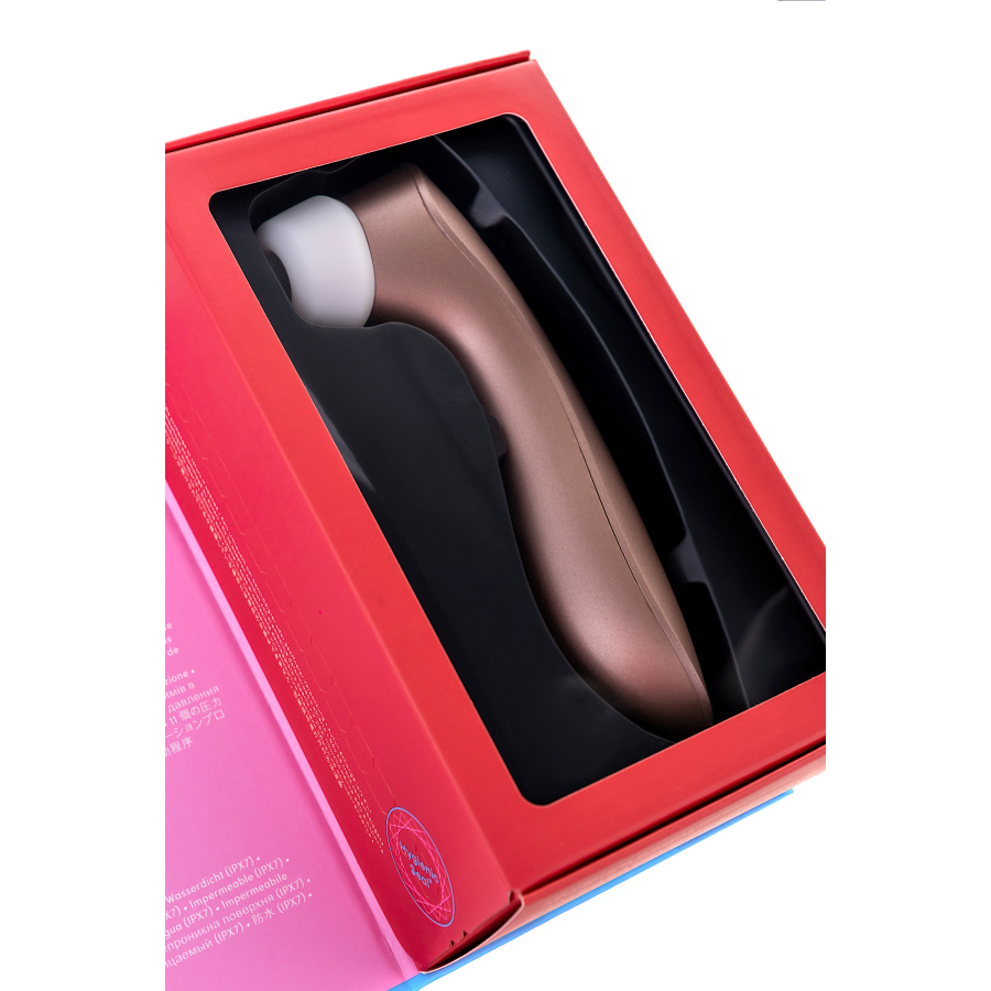 Satisfyer PRO 2 Vakum Dalgası Klitoris Vibratör, silikon, pembe, 15 cm