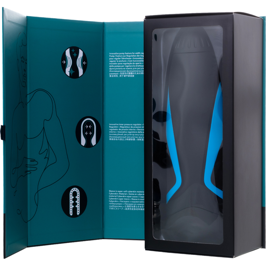 Satisfyer Men One Masturbator gerçekçi Olmayan Tatmin Edici Erkekler, silikon, siyah, 25,5 cm