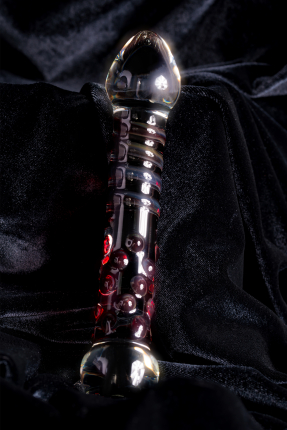 Sexus Glass Double-Sided Glass Dildo, Transparent, 21 cm