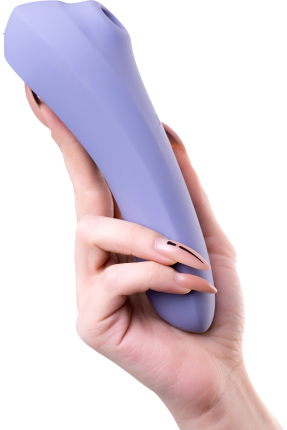 Satisfyer Dual Pleasure Vacuum Wave Clitoral Vibrator, silicone, purple, 17.9 cm