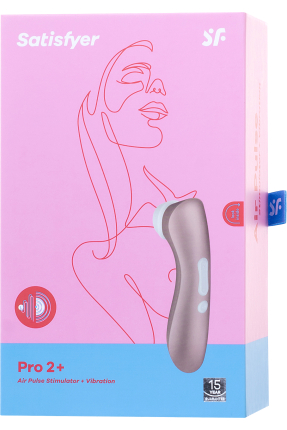Satisfyer PRO 2 Vakum Dalgası Klitoris Vibratör, silikon, pembe, 15 cm