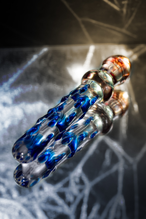 Sexus Glass Double-Sided Glass Dildo, Transparent, 20 cm