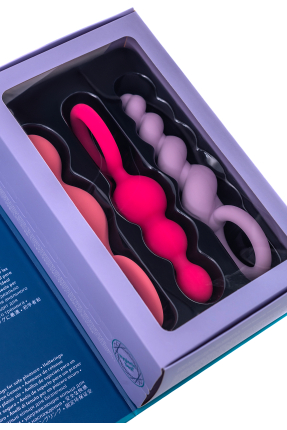 Satisfyer Booty Call (set of 3) Anal Plug Set, silicone, assorted, 13.5 cm