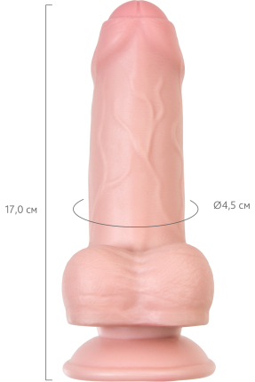 Gerçekçi yapay penis 17,5 cm