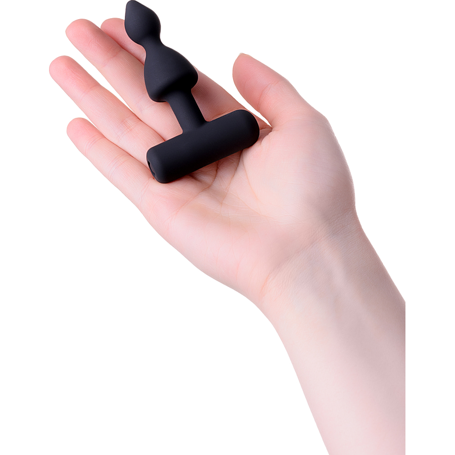 Erotist Anal Plug, siyah, silikon, 8,5 cm
